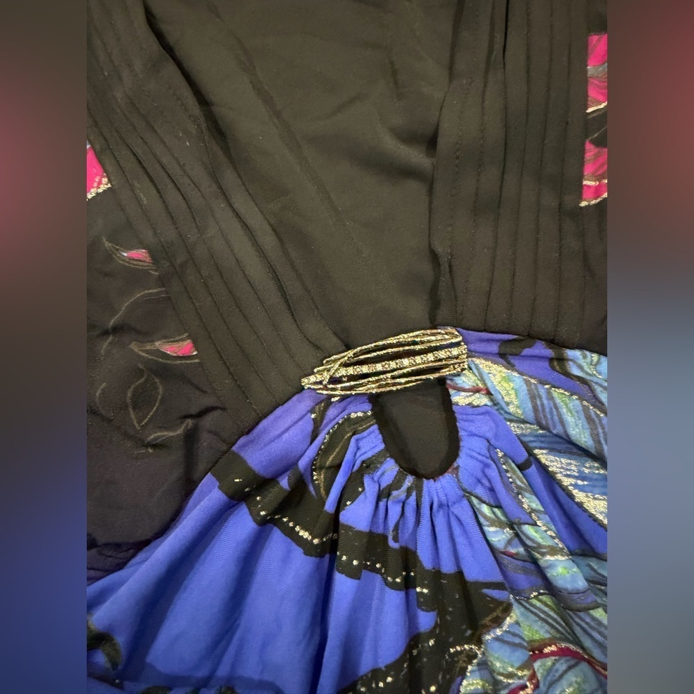 Roberto Cavalli Stretch
Jersey Dress multi black $1,340 y2k vtg floral print - Picture 6 of 14